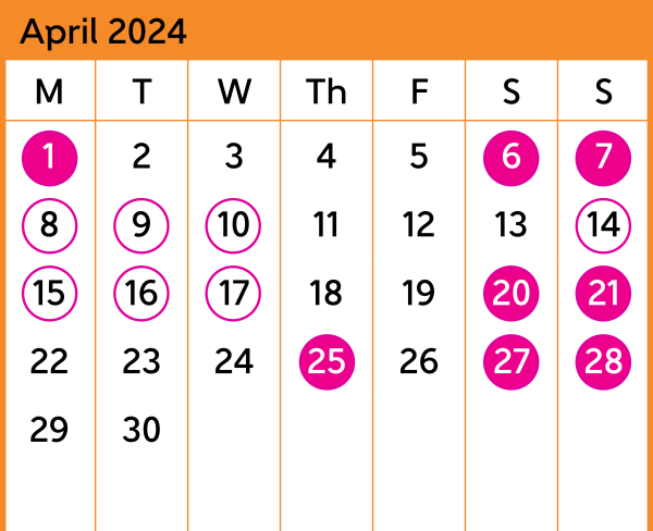 Hutt Valley Bus Replacement Calendar April