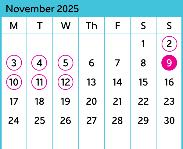 JVL November Calendar