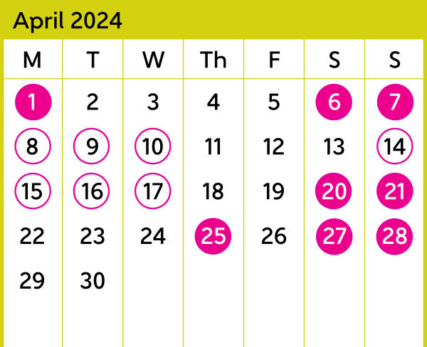 Bus replacement calendar for Kapiti line