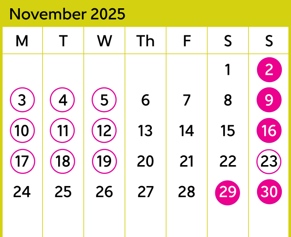 KPL November Calendar