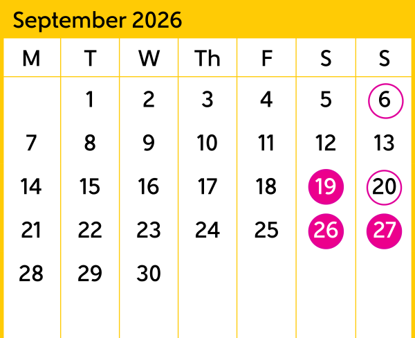 WRL Calendar September