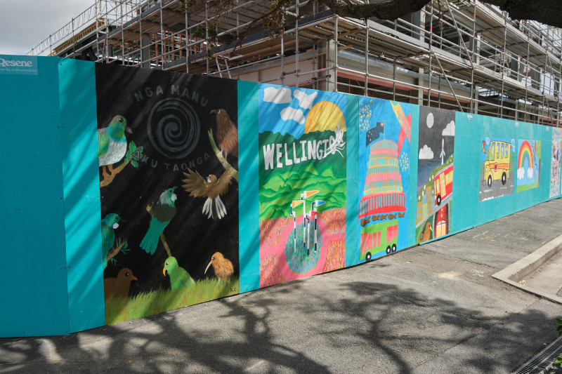 Kauri street art hoardings