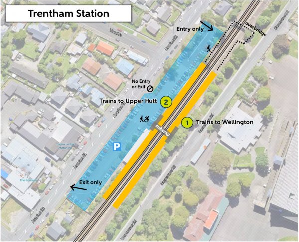 Trentham Station map