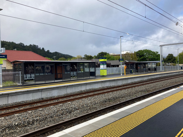 Wallaceville Station from across the tracks
