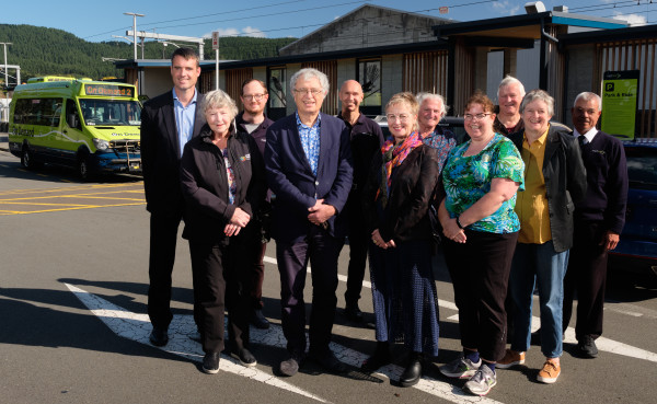 Greater Wellington councillors, Metlink officers and members of the Tawa Community Board