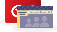 community connect card and snapper card graphic