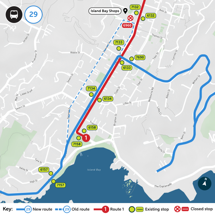 map showing route 29 re route